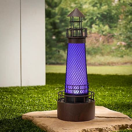 outdoor sculpture metal house great meadow|Garden Meadow Solar LED Metal Lighthouse Outdoor .